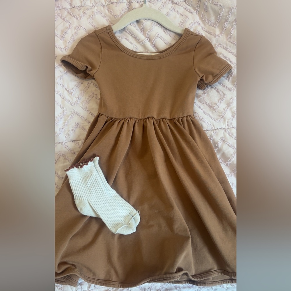 Little Stocking Co dress with matching socks size 4